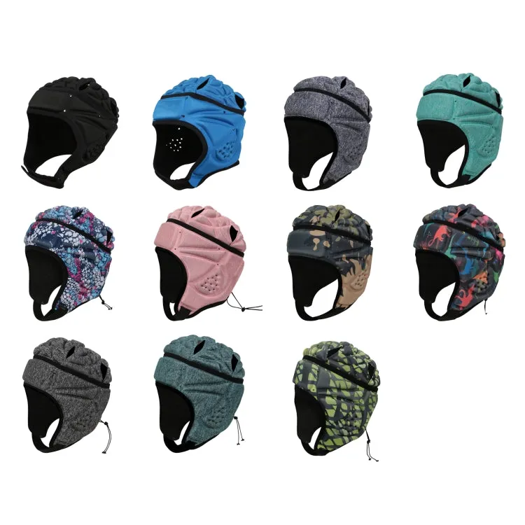 1933 Soft Football Helmet Sport Roller Skating Protective Cap(White Blue)