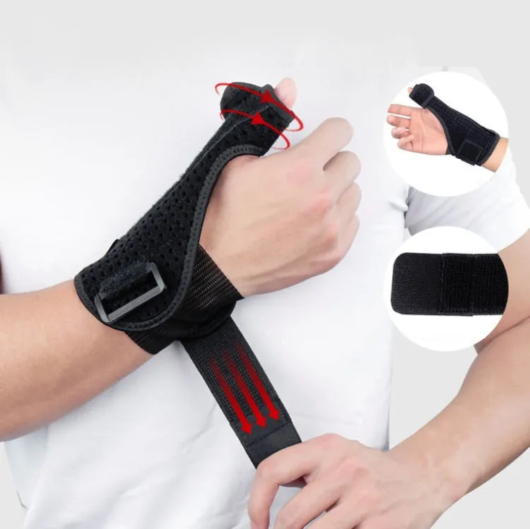 2 PCS Wrist Brace Sprain Fracture Tenosynovitis Thumb Steel Bar Support, Size: Free Size, Specification: Left Hand