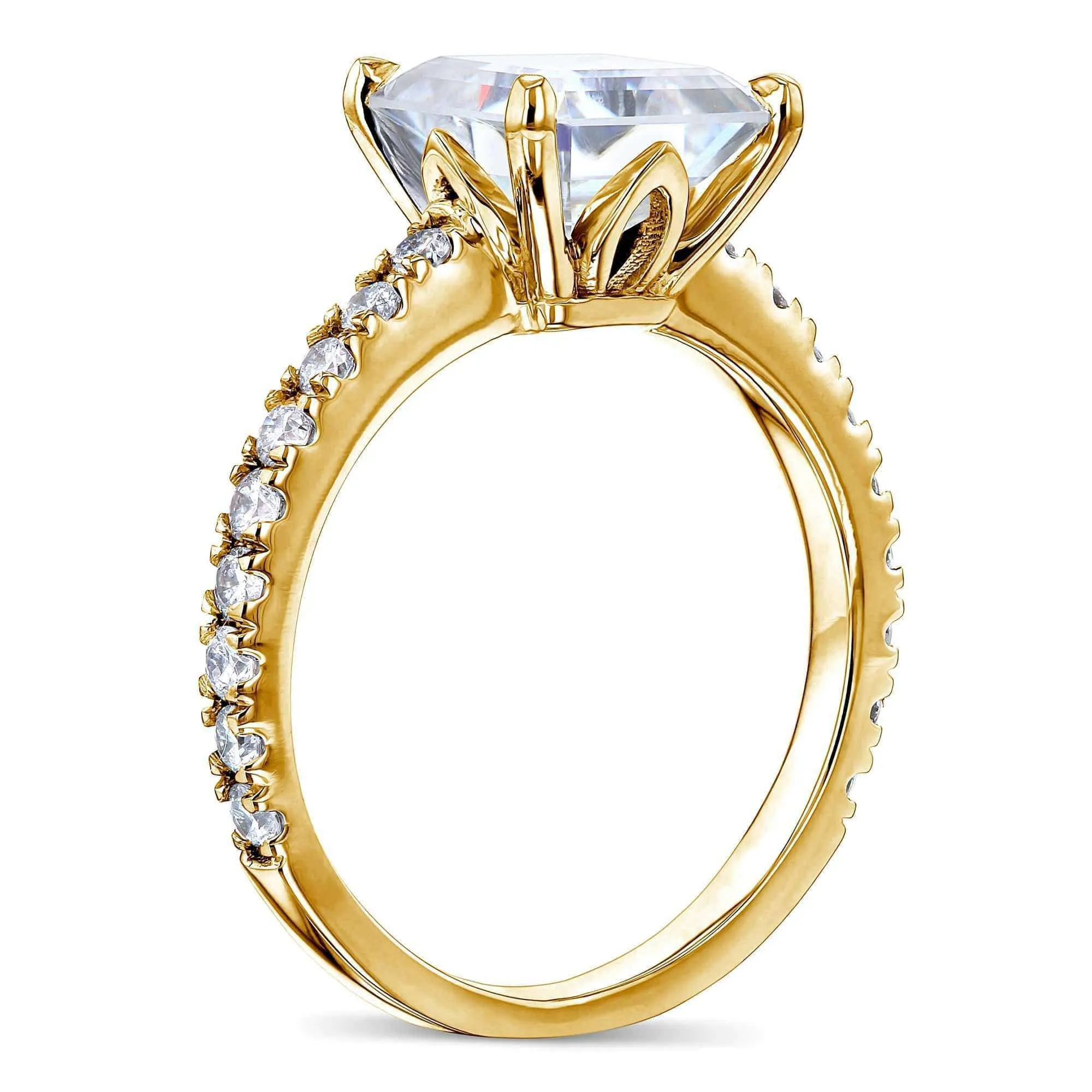 2.2ct Asscher Moissanite Ring