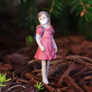 Abby Goes to School Fairy - Miniature Fairy Garden Accessory