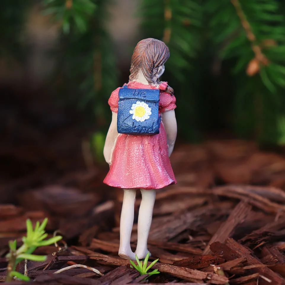 Abby Goes to School Fairy - Miniature Fairy Garden Accessory