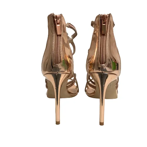 ALDO Rosegold 'ASTEICIA' Strappy Sequins Heels | Pre loved |