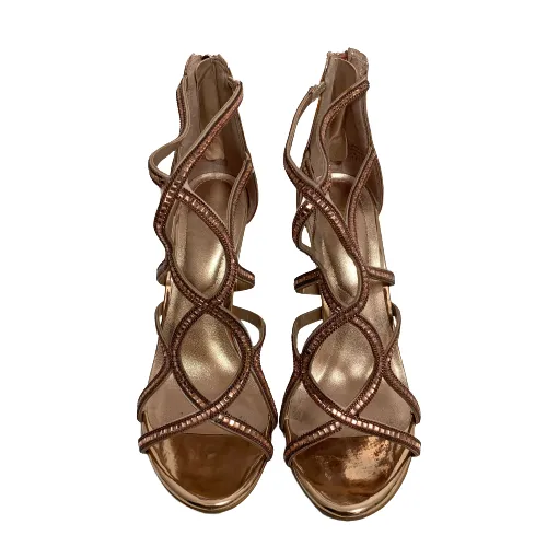 ALDO Rosegold 'ASTEICIA' Strappy Sequins Heels | Pre loved |