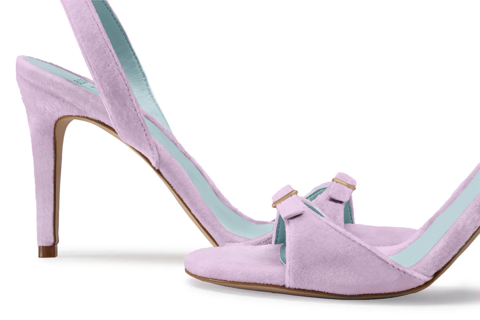 ANNA HIGH HEELS SANDALS - LILAC VELVET