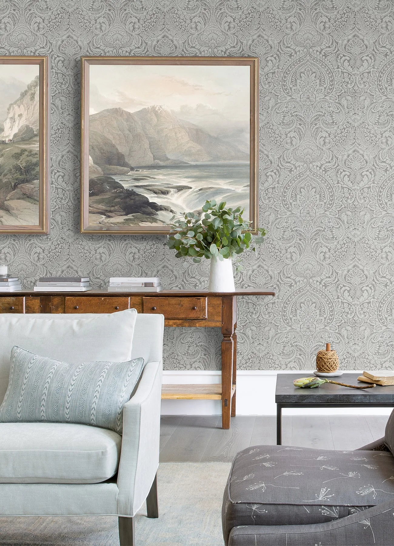 Artemis Damask Wallpaper