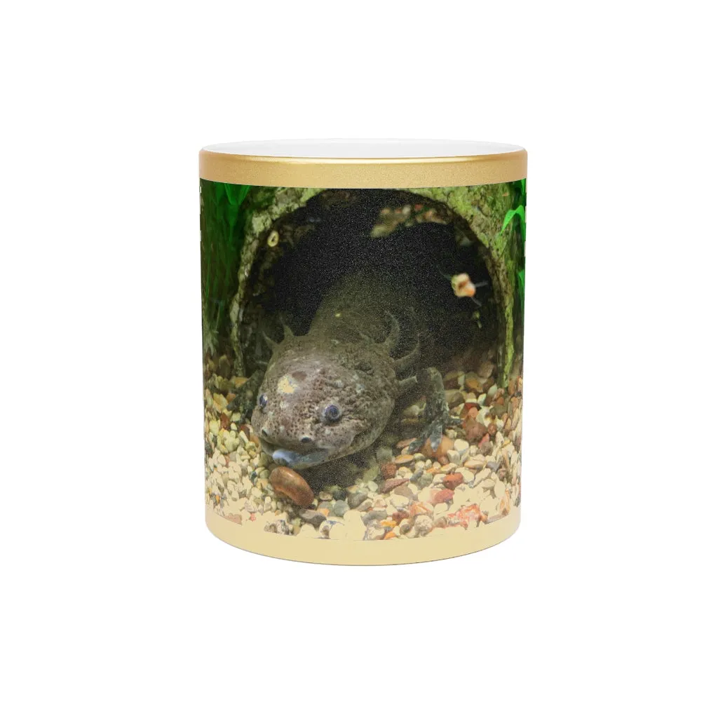 Axoltl Metallic Mug (Silver / Gold)