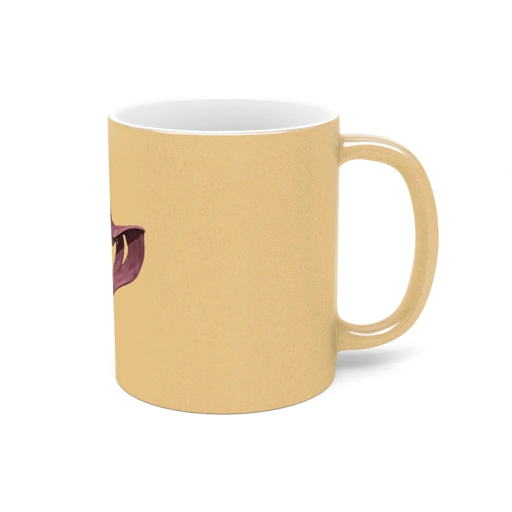 Baby Cupid and Horse Metallic Mug (Silver / Gold)