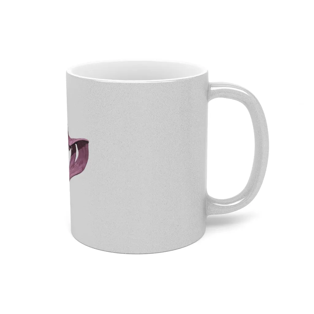Baby Cupid and Horse Metallic Mug (Silver / Gold)