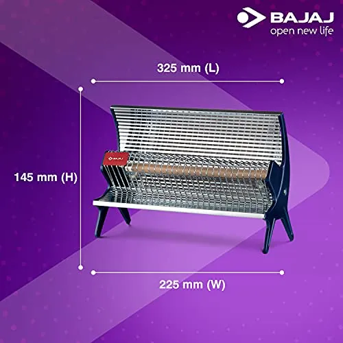Bajaj Flashy 1000 Watts Radiant Room Heater (Steel)