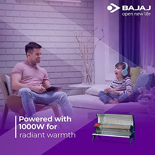Bajaj Flashy 1000 Watts Radiant Room Heater (Steel)