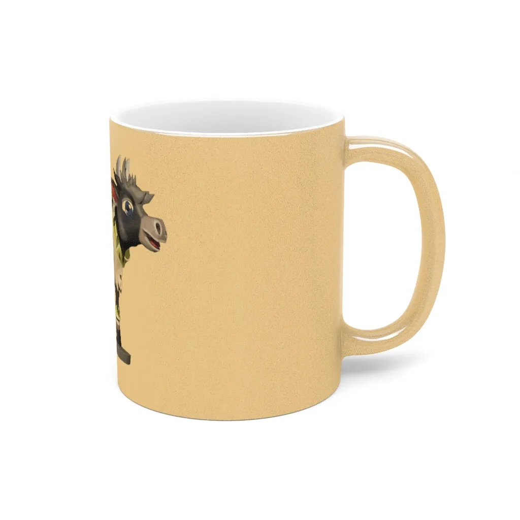 Black Cow Metallic Mug (Silver / Gold)