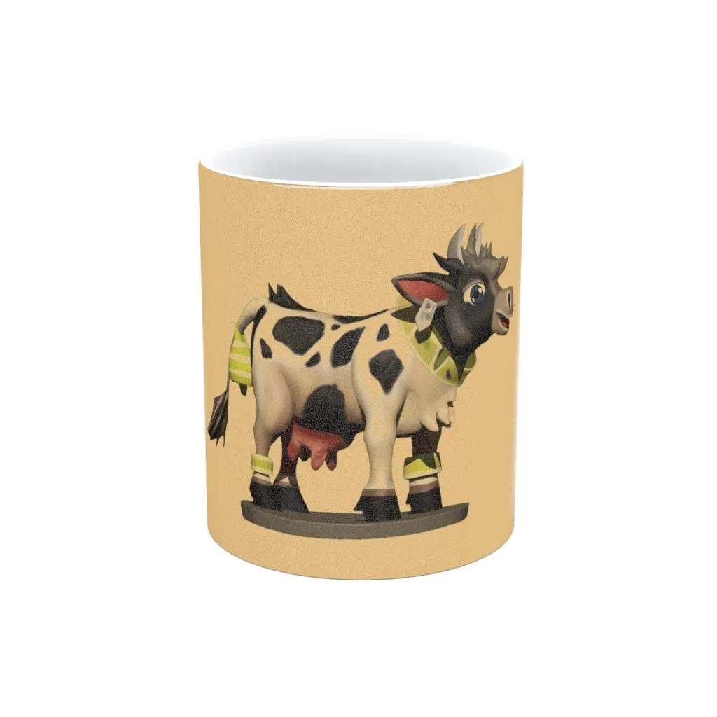 Black Cow Metallic Mug (Silver / Gold)