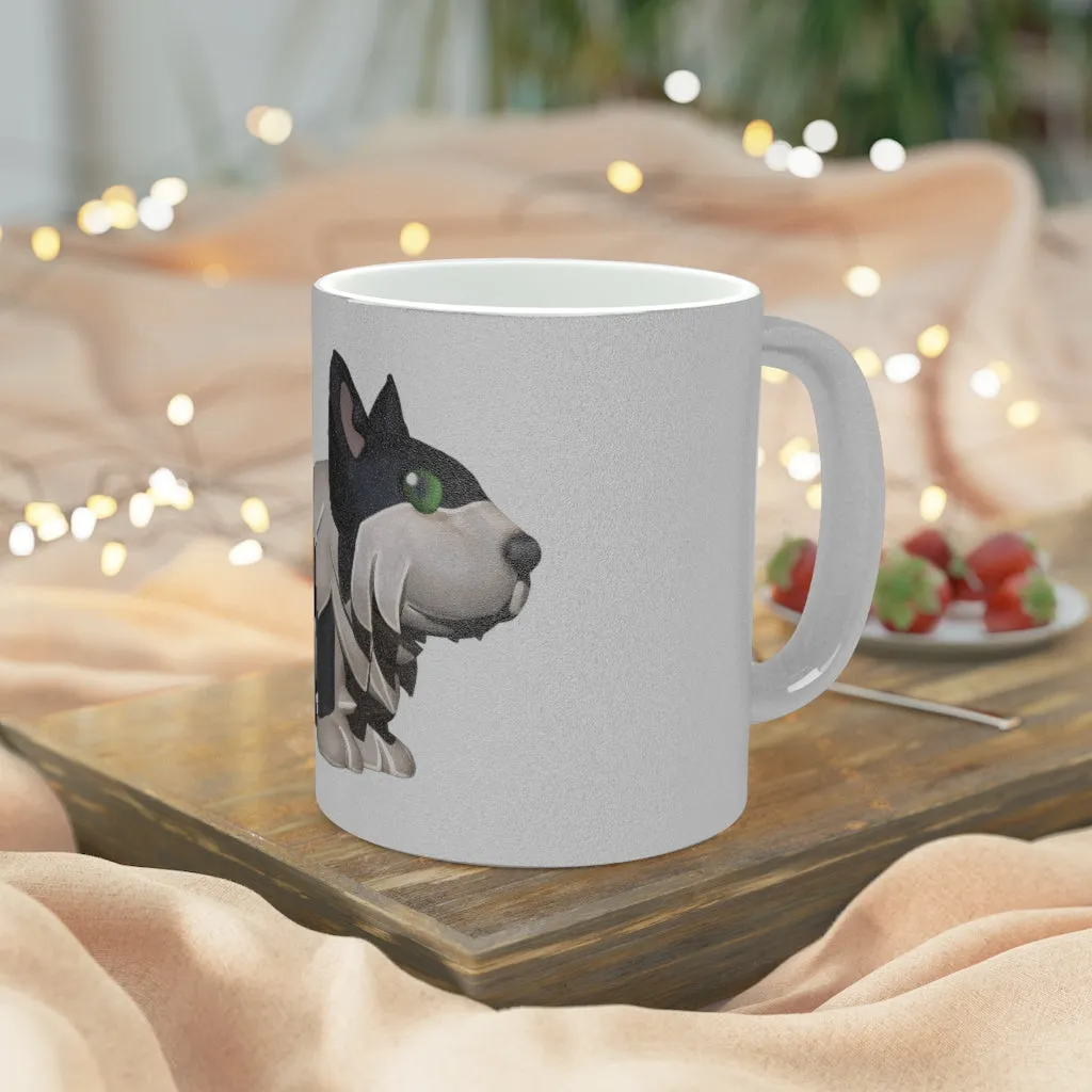 Black Dog Metallic Mug (Silver / Gold)
