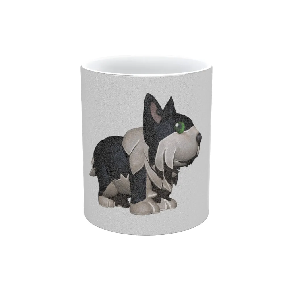Black Dog Metallic Mug (Silver / Gold)
