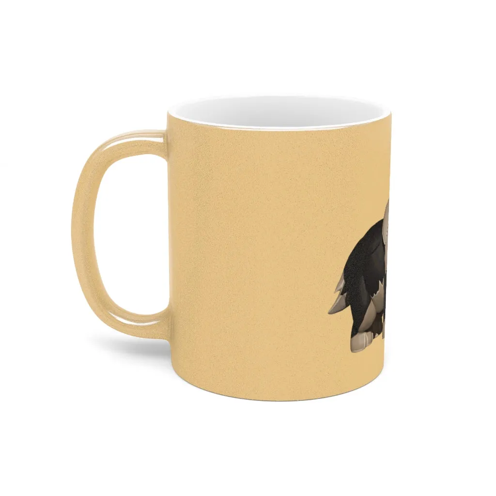Black Dog Metallic Mug (Silver / Gold)