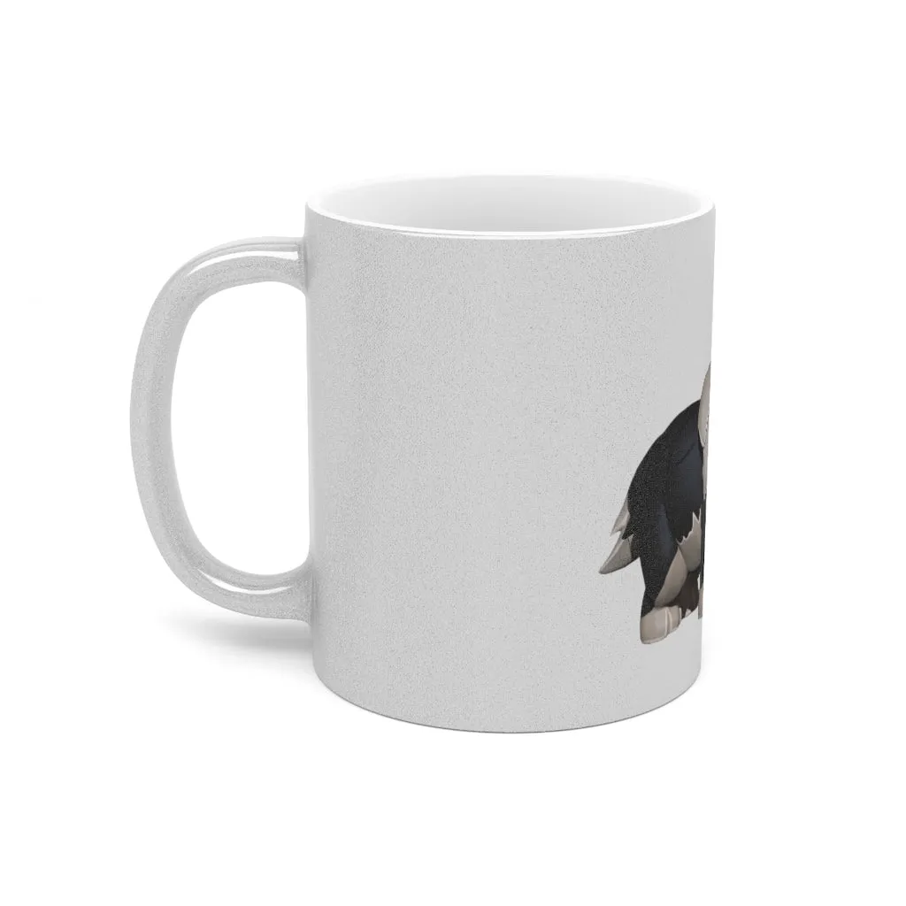 Black Dog Metallic Mug (Silver / Gold)