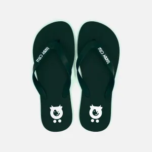 Black Flip Flops - Natural Rubber