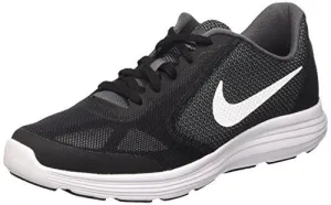 Boys' Nike Revolution 3 (GS) Running Shoe Dark Grey/White-Black-Pure Platinum 4.5Y