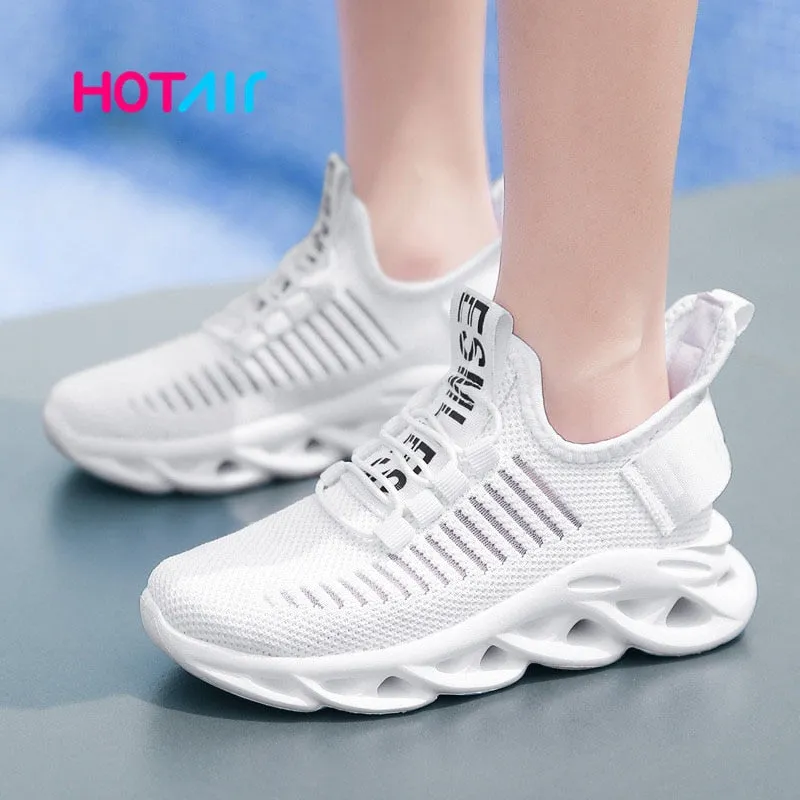 Breathable Sports girls boys leisure trainers casual kids running shoes Sneakers