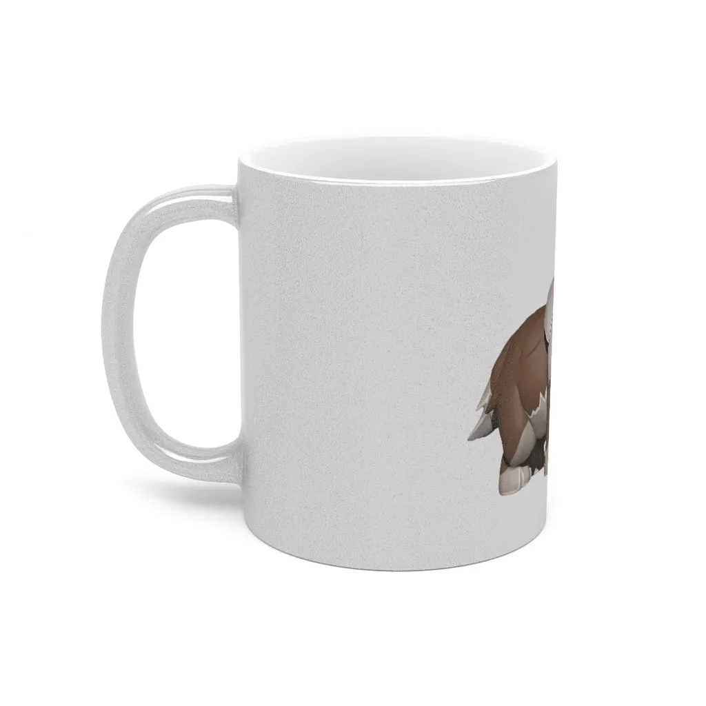 Brown Dog Metallic Mug (Silver / Gold)