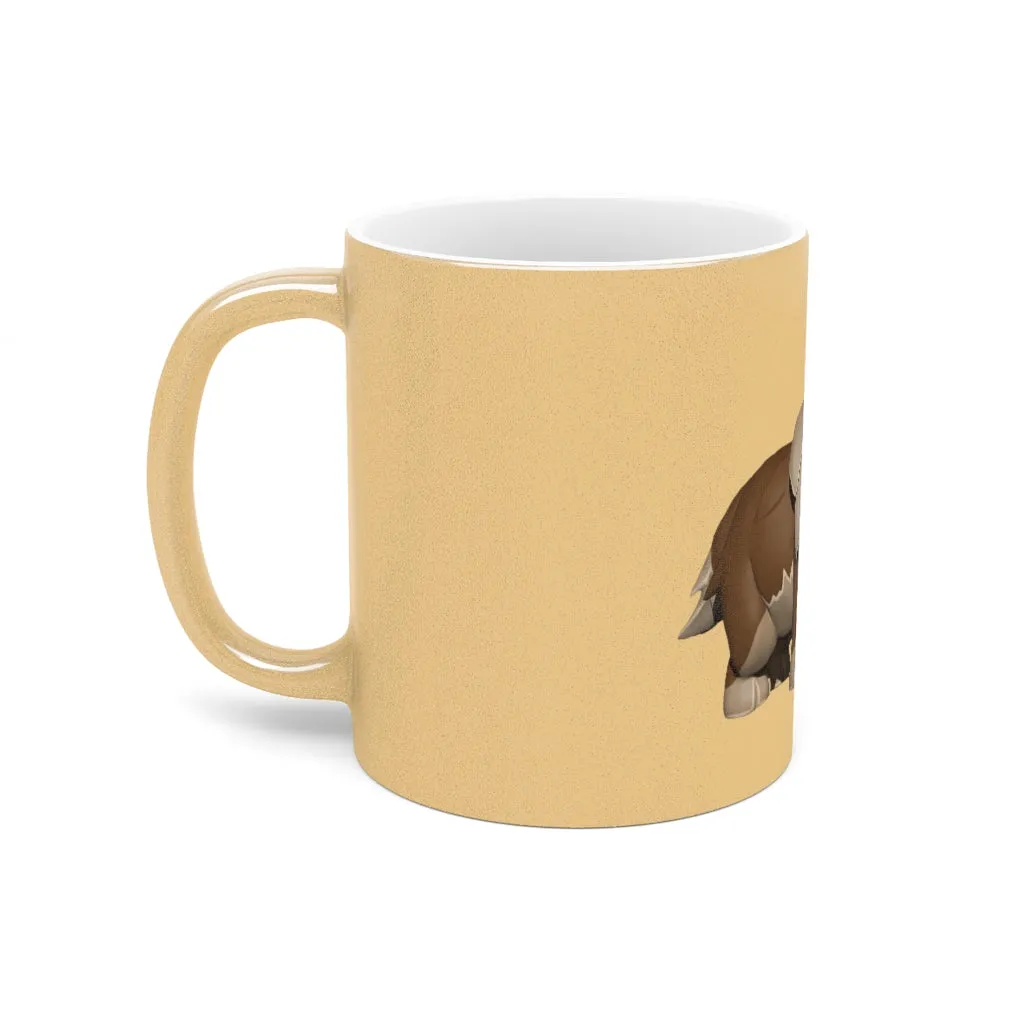 Brown Dog Metallic Mug (Silver / Gold)