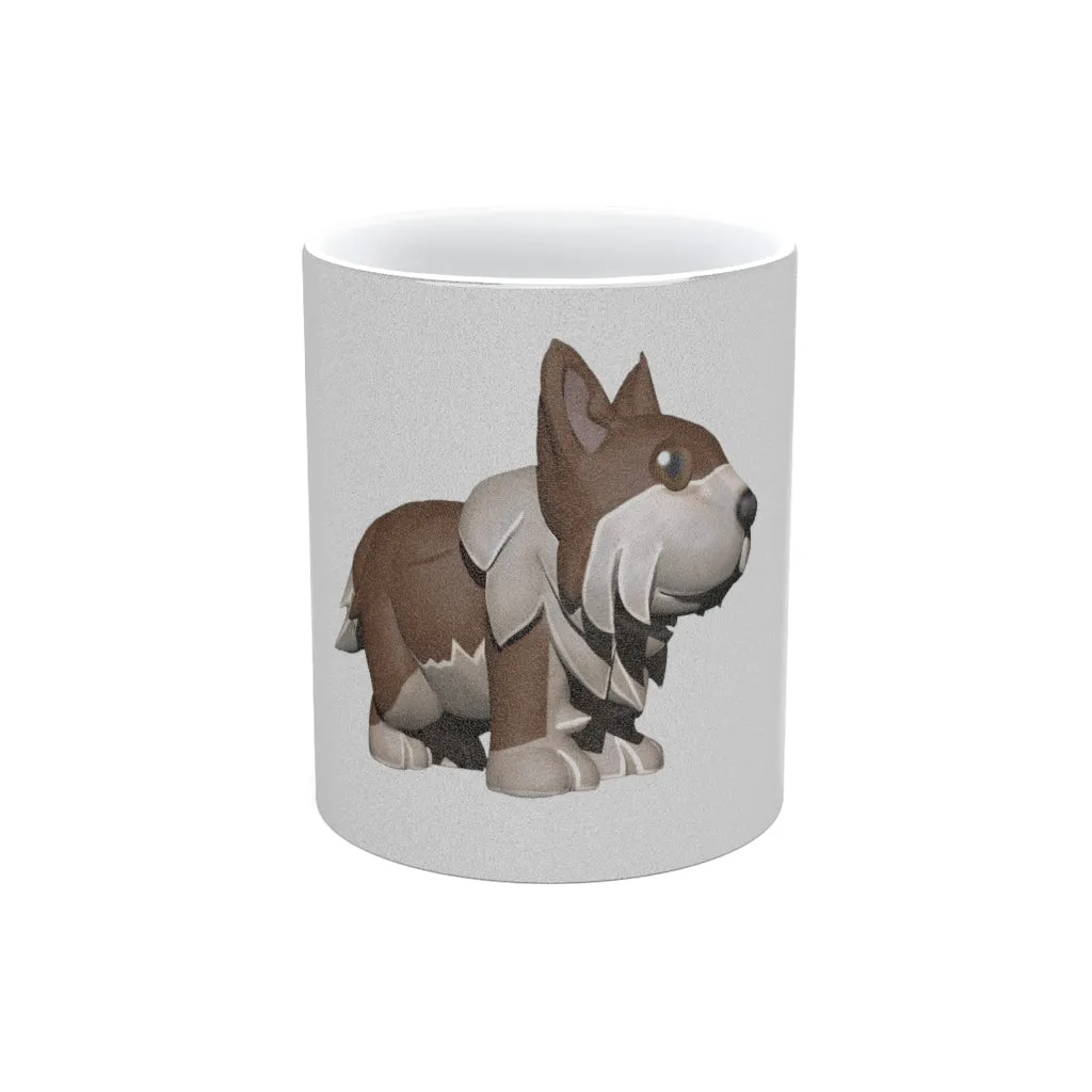 Brown Dog Metallic Mug (Silver / Gold)