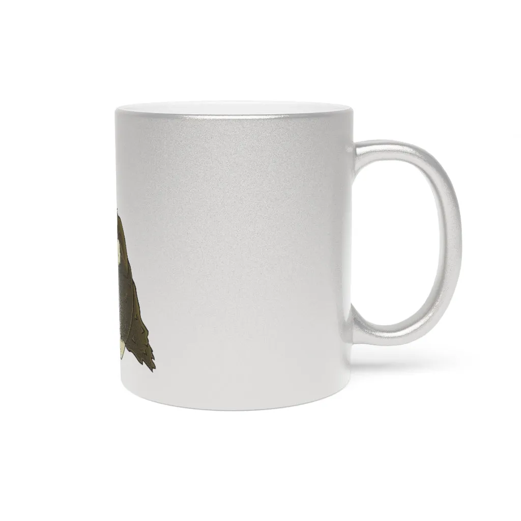 Brown Hamster Metallic Mug (Silver\Gold)