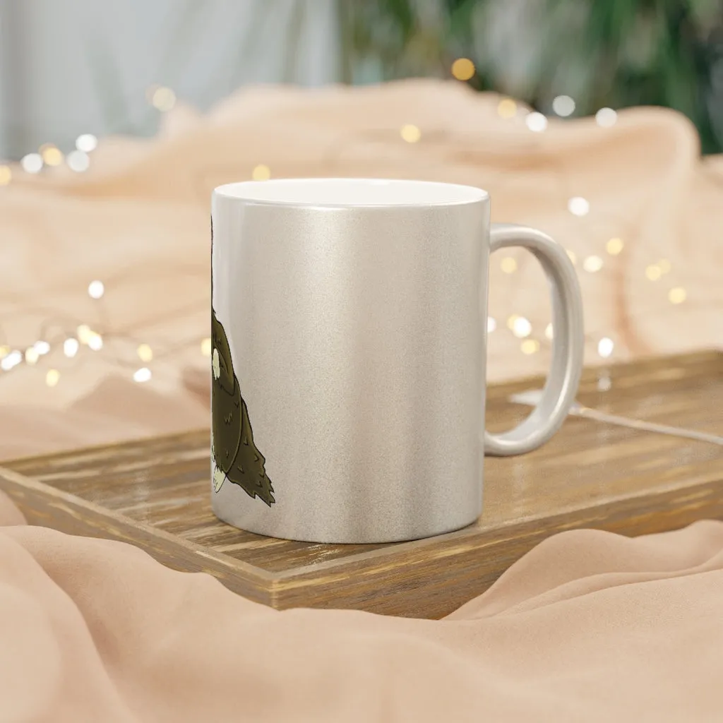 Brown Hamster Metallic Mug (Silver\Gold)