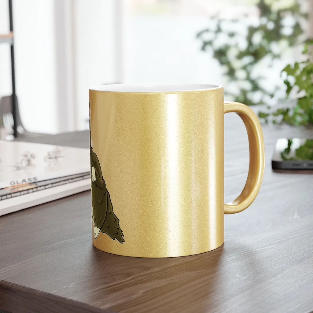 Brown Hamster Metallic Mug (Silver\Gold)