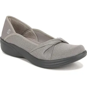 Bzees Womens Paris Metallic Comfort Slip-On Sneakers
