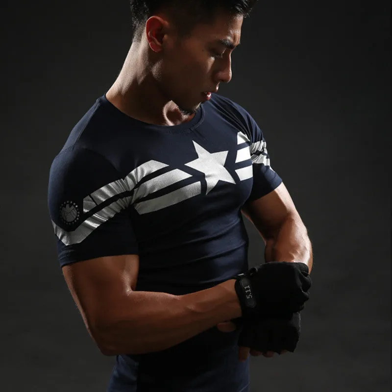 Captain America Compression Shirt for Men