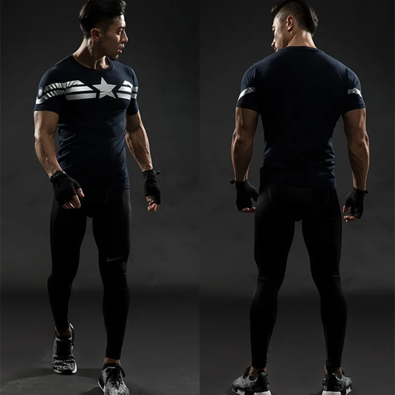 Captain America Compression Shirt for Men