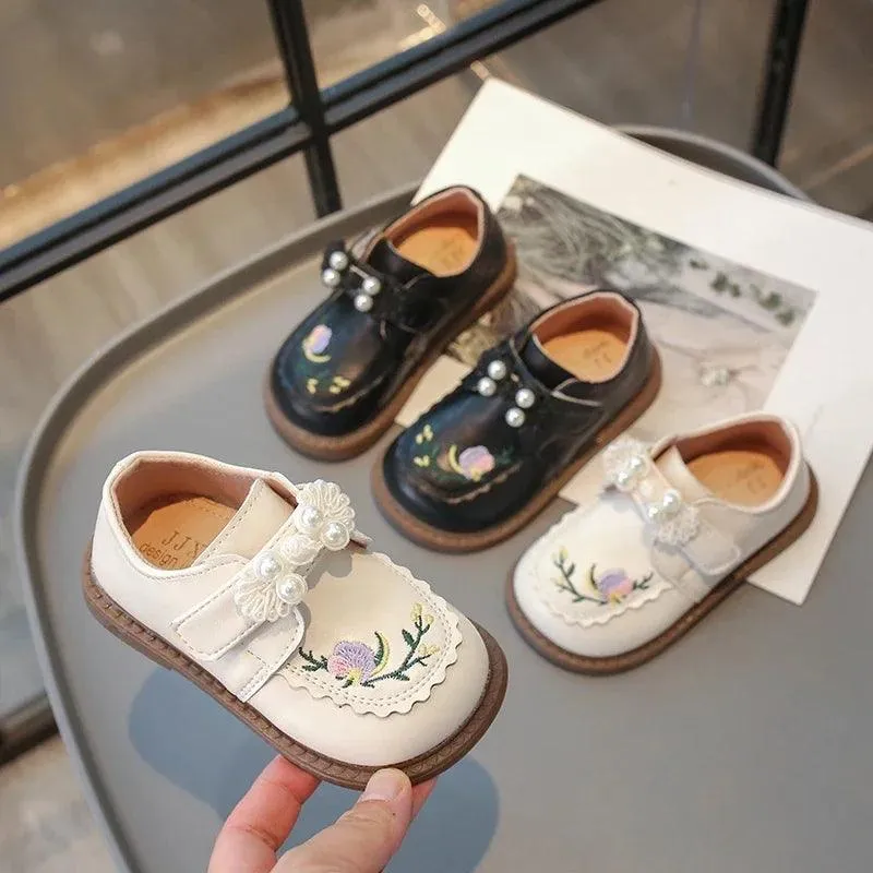 Children's Casual Shoes for Girls - Sweet Flowers Pattern - TSS297