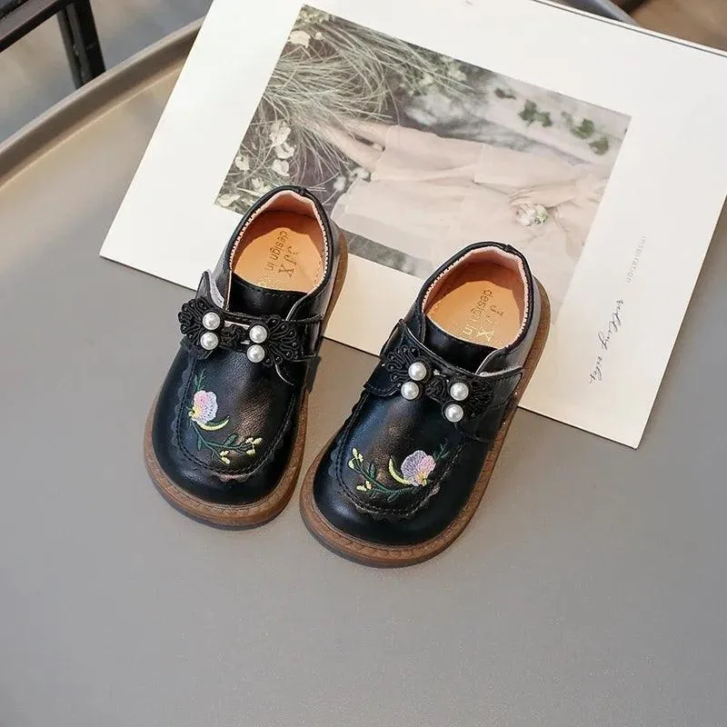 Children's Casual Shoes for Girls - Sweet Flowers Pattern - TSS297
