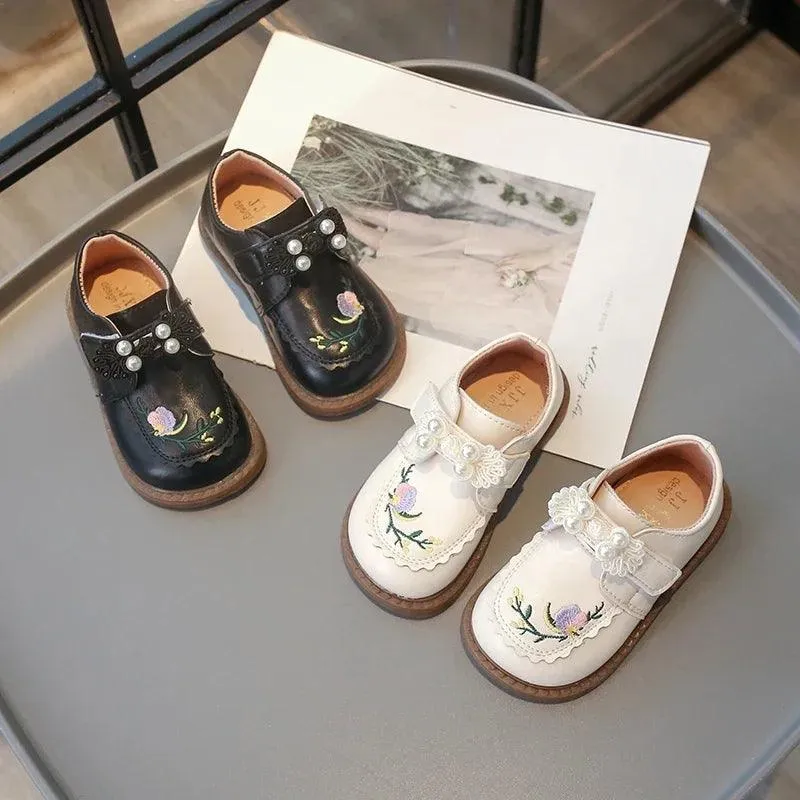 Children's Casual Shoes for Girls - Sweet Flowers Pattern - TSS297