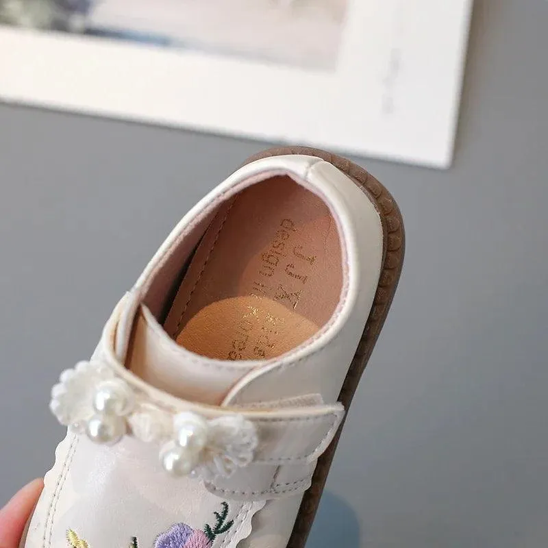 Children's Casual Shoes for Girls - Sweet Flowers Pattern - TSS297