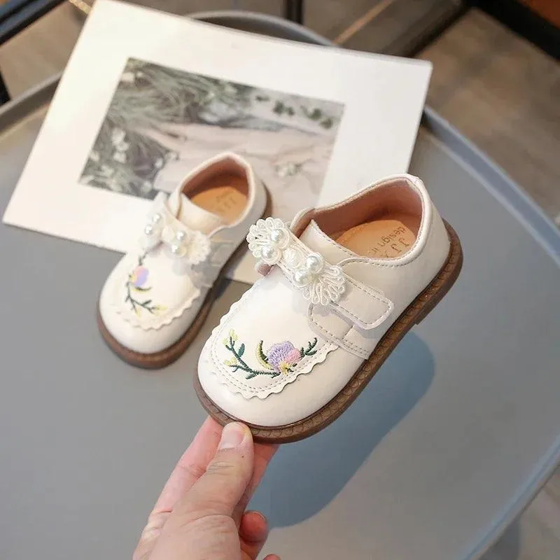 Children's Casual Shoes for Girls - Sweet Flowers Pattern - TSS297