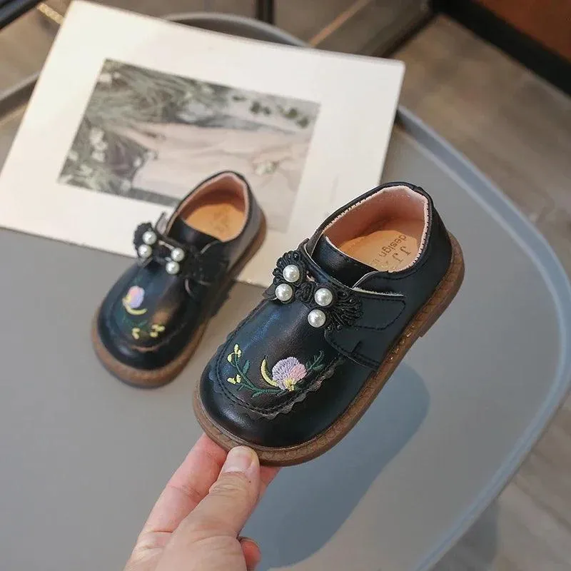 Children's Casual Shoes for Girls - Sweet Flowers Pattern - TSS297