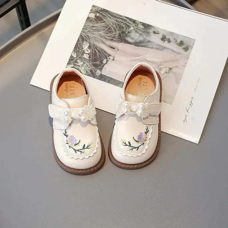 Children's Casual Shoes for Girls - Sweet Flowers Pattern - TSS297