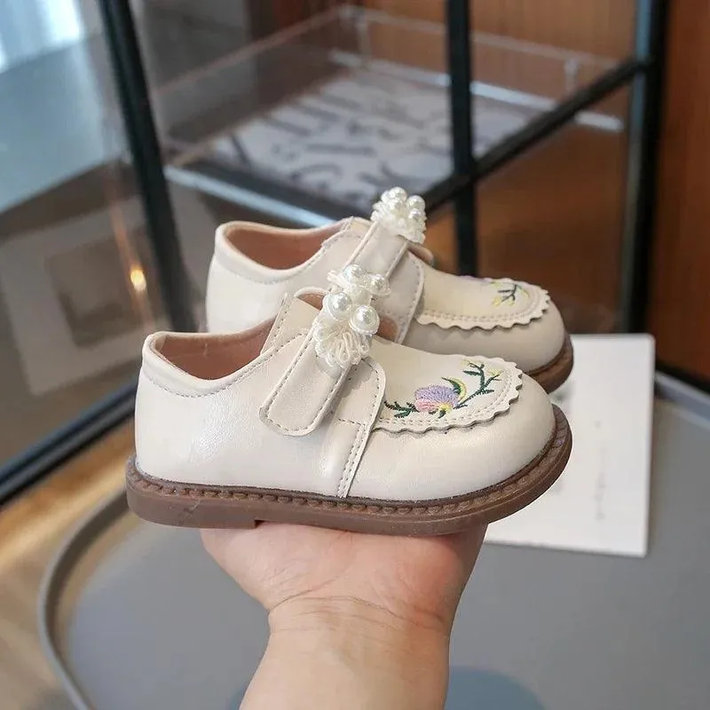 Children's Casual Shoes for Girls - Sweet Flowers Pattern - TSS297