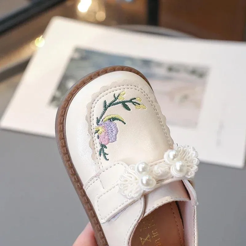 Children's Casual Shoes for Girls - Sweet Flowers Pattern - TSS297