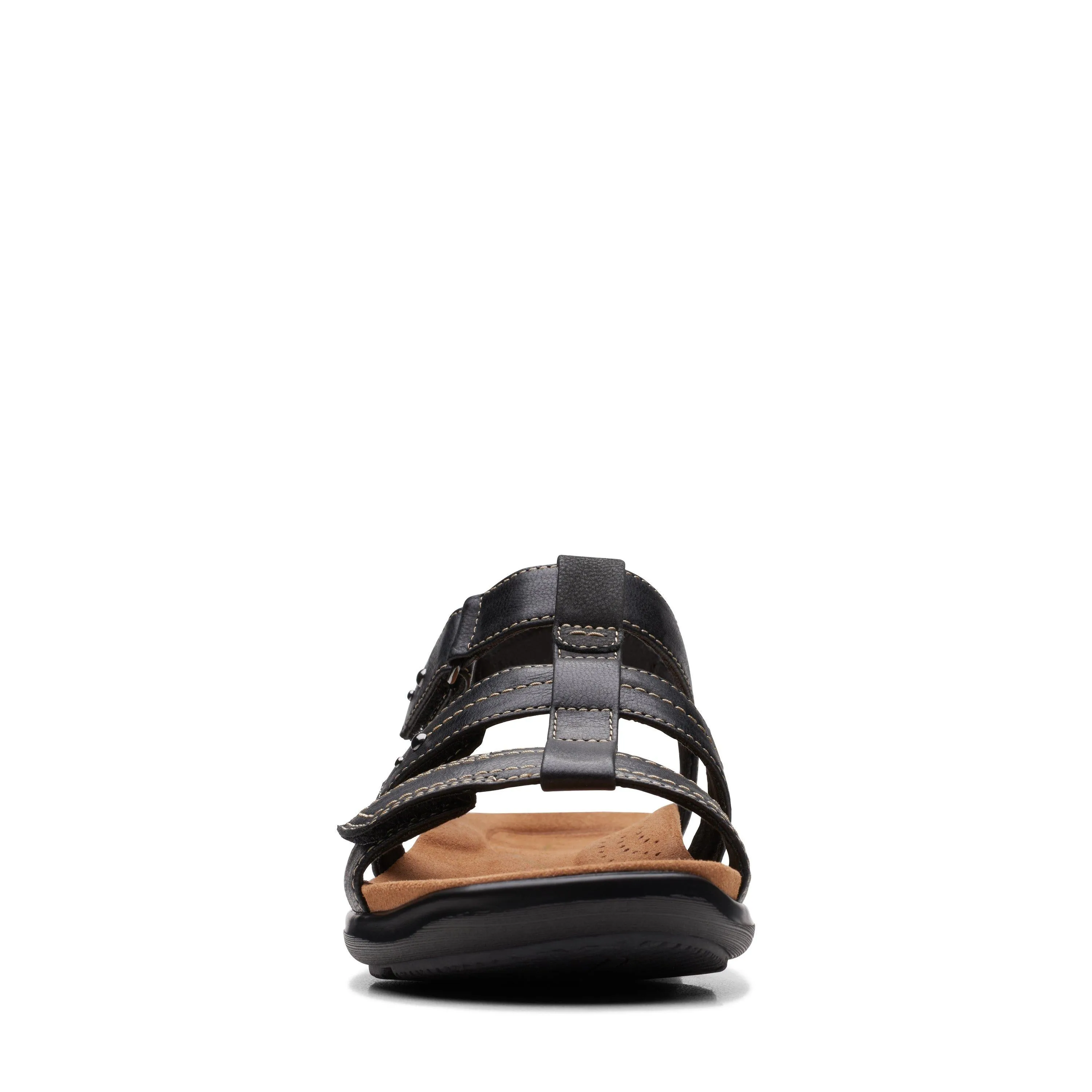 Clarks Women's Kitly Step Back Strap Sandal - Black