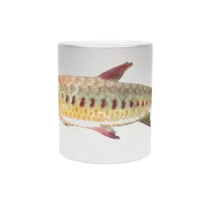 Colorful Fish Metallic Mug (Silver / Gold)