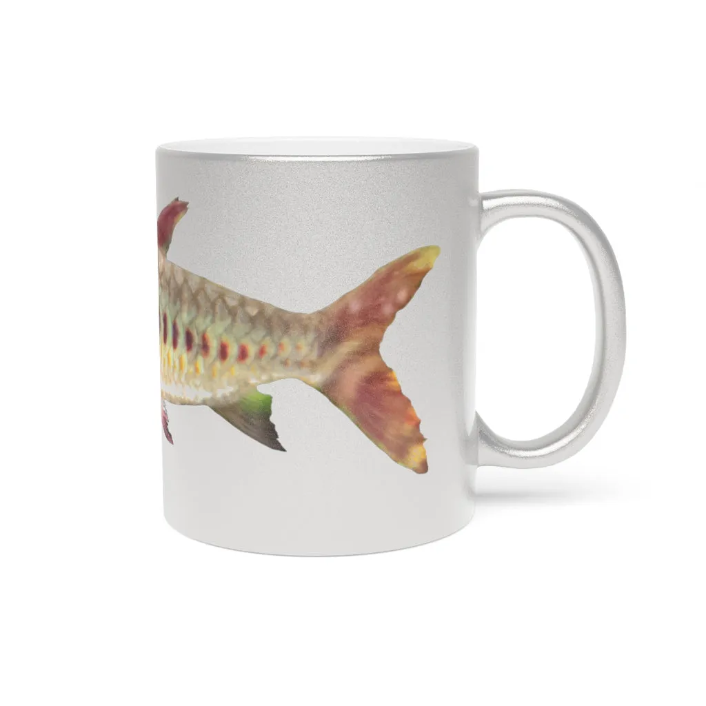 Colorful Fish Metallic Mug (Silver / Gold)