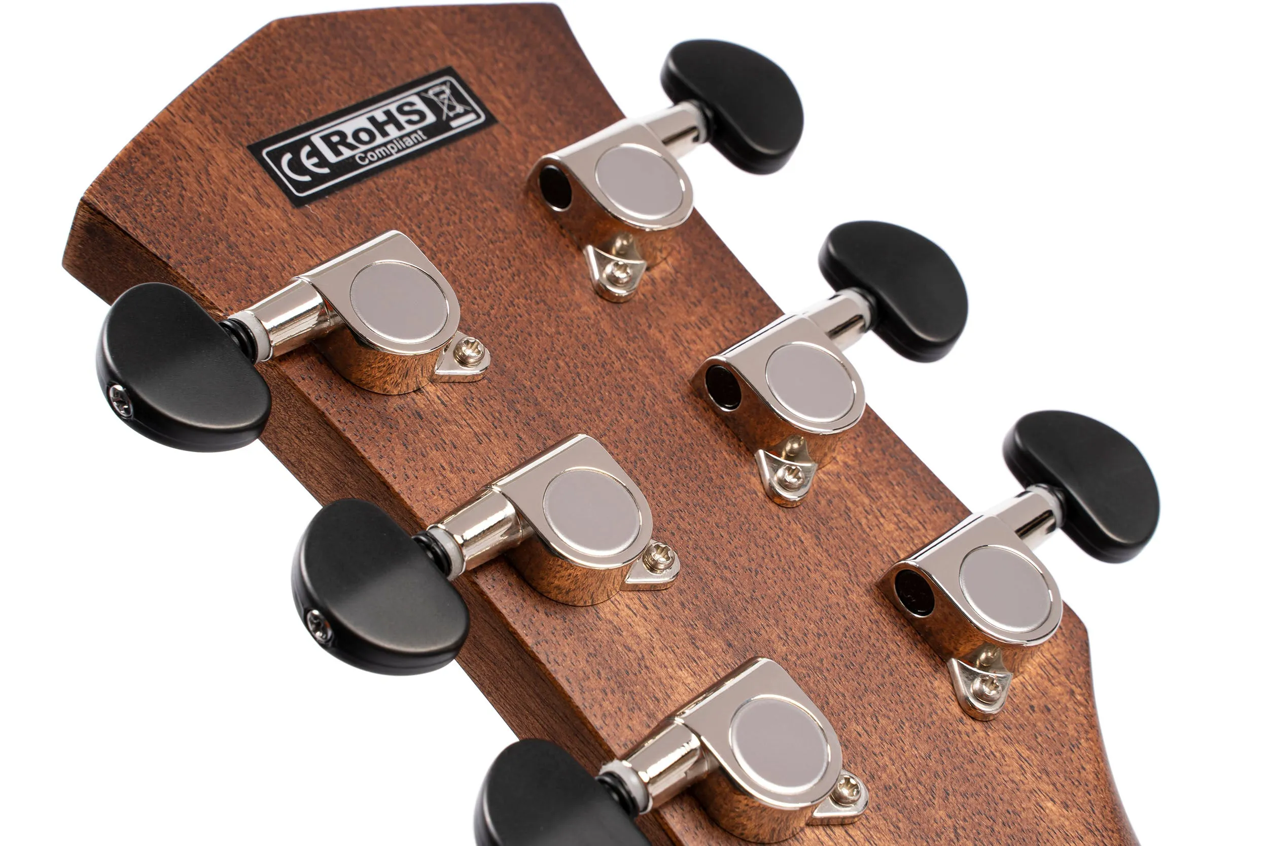Cort OM Core Series Spruce Acoustic-Electric Guitar, Open Pore Trans Black With Deluxe Soft Side Case
