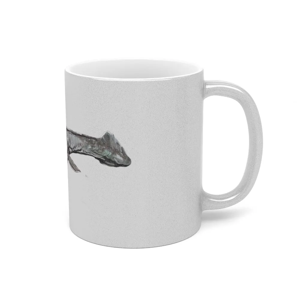 Dino Sea Creature Metallic Mug (Silver / Gold)