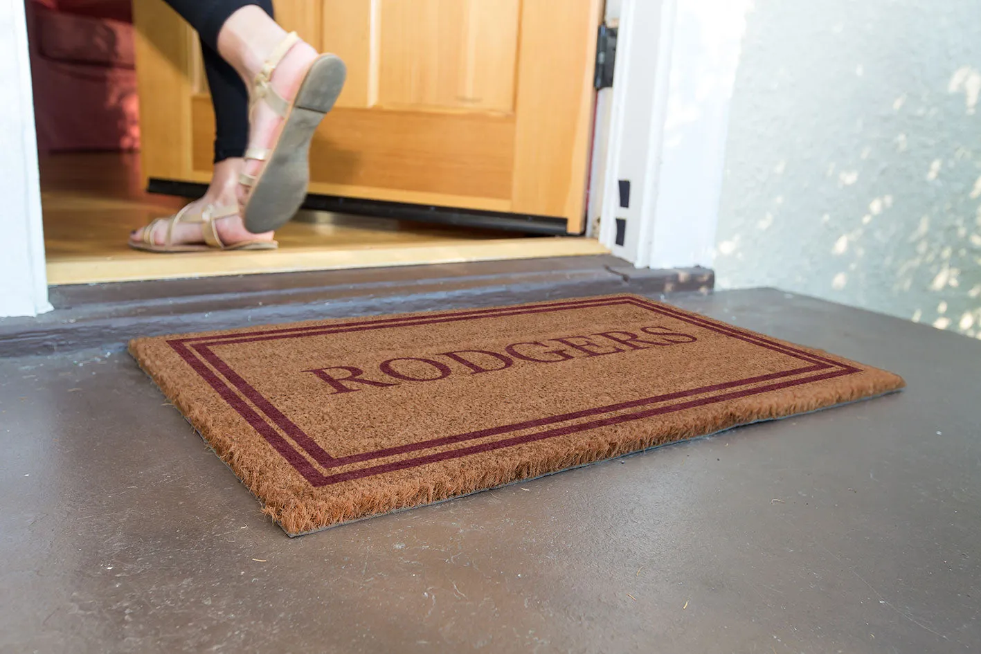 Double Border Personalized Doormats