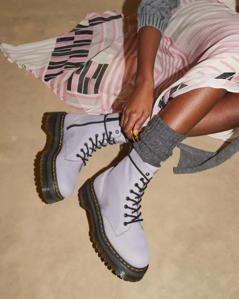 Dr. Martens Jadon III 8 Eye Boot - Lavender Frost Buttersoft