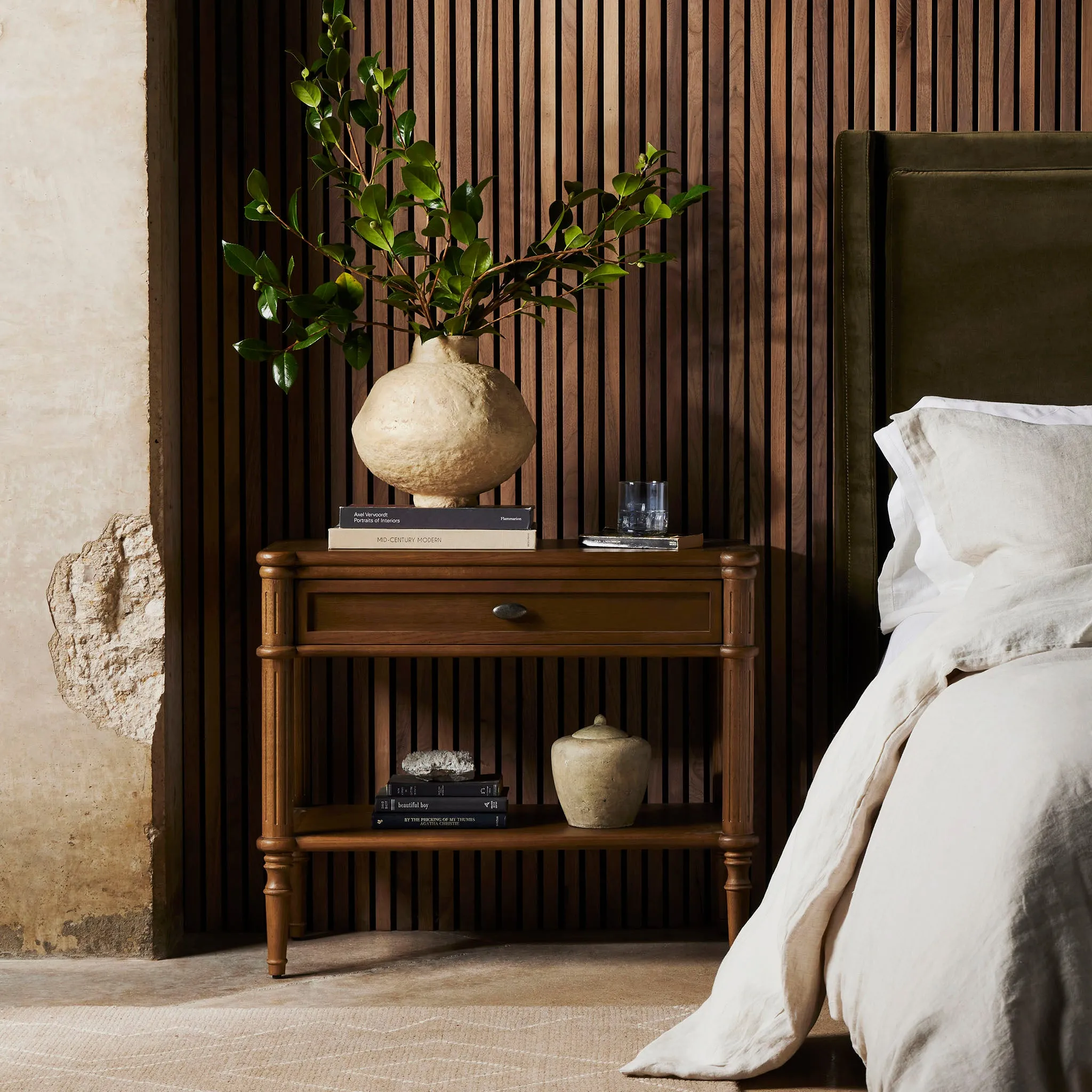 Four Hands Toulouse Nightstand in Toasted Oak