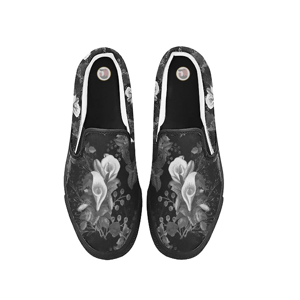 Funeral Lily Classic Slip-On Sneakers